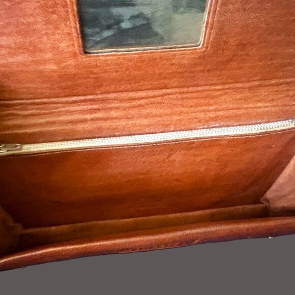 Vintage 1950's Leather Handcrafted TPS Mandalay Burma Wallet with Dancers EUC - Picture 6 of 12